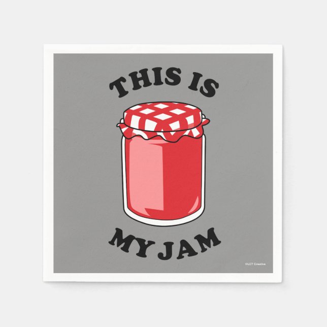 Serviette En Papier C'Est Ma Confiture (Devant)