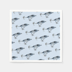 Serviette En Papier C'est O'fish Fishing Boy Anniversaire