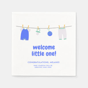 Serviette En Papier C'est un garçon Bienvenue Little One Baby shower s