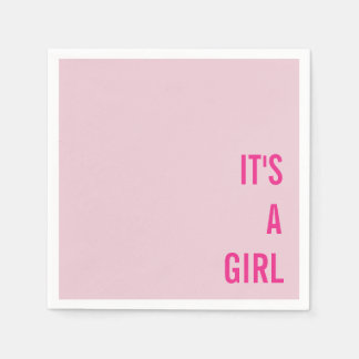 Serviette En Papier C'est une fille Baby Shower