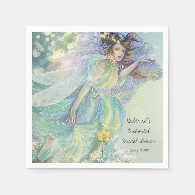Serviette En Papier C'est une mariée féerique (Devant)