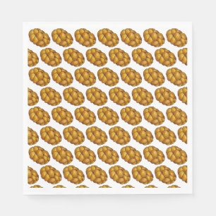Serviette En Papier Challah Braided Jewish Bakery Pain Loaf Hanoukka