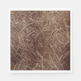 Serviette En Papier Champ de blé (par Eugène Atget)