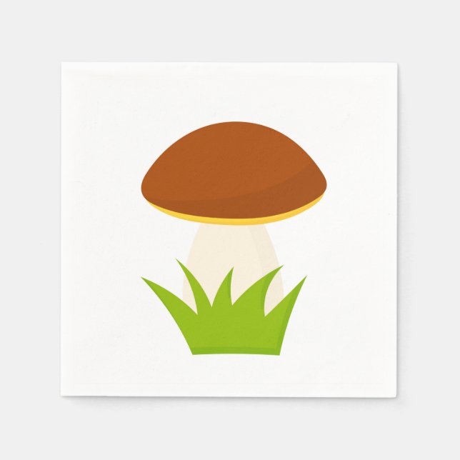 Serviette En Papier Champignon forestier (Devant)