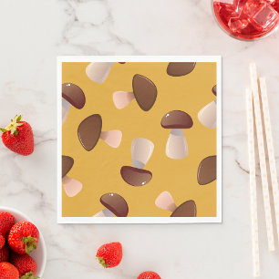 Serviette En Papier Champignons bruns