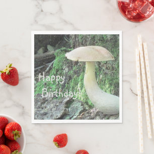 Serviette En Papier Champignons dans la forêt Anniversaire