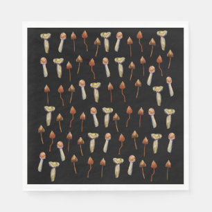 Serviette En Papier Champignons psychédéliques