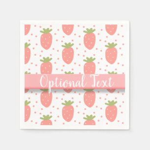 Serviette En Papier Champs de fraises