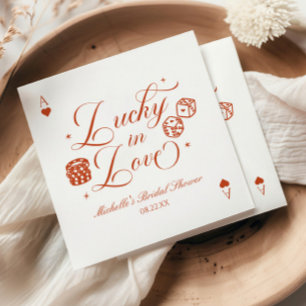 Serviette En Papier Chanceux en amour jeu de cartes casino enterrement