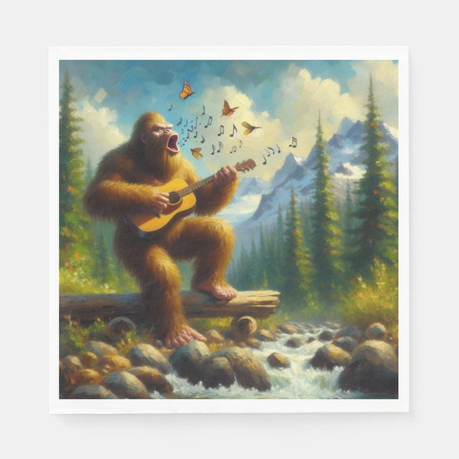 Serviette En Papier Chant Bigfoot (Devant)