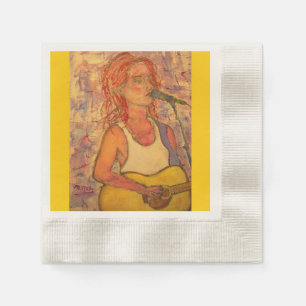 Serviette En Papier chanteuse