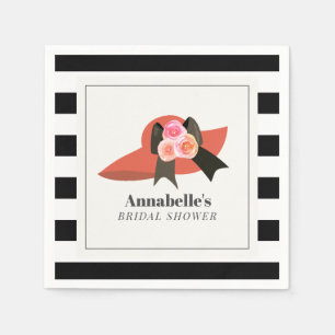 Serviette En Papier Chapeau Rouge de Style Derby Rose Lavage de Mariée