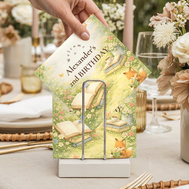 Serviette En Papier Chapitre deux de livre de contes pour un anniversa (Créateur téléchargé)