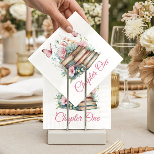 Serviette En Papier Chapitre Un 1er Livre Thème Fille Premier Annivers