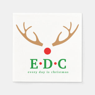 Serviette En Papier Chaque jour est Noël 