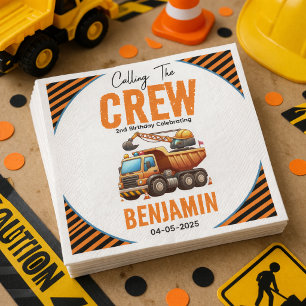 Serviette En Papier Chariot Camion de l'équipage de construction 2e an