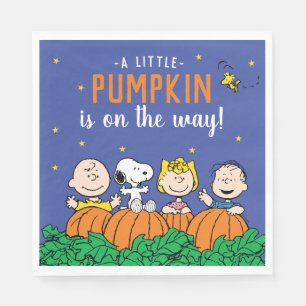 Serviette En Papier Charlie Brown et le Baby shower Citrouille de Gang