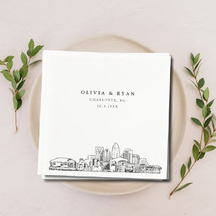Serviette En Papier Charlotte Mariage Paper Cocktail Napkin