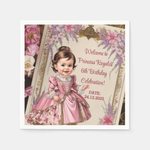 Serviette En Papier Charmant 6ème anniversaire victorien