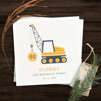Serviette En Papier Charmant véhicule de grue de construction n'import