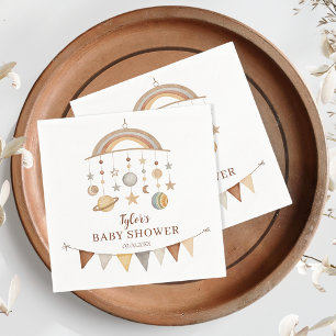 Serviette En Papier Charmante Baby Shower Bohème Mixte