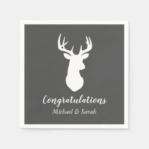 Serviette En Papier Chasse aux cerfs Lodge Baby shower Antlers