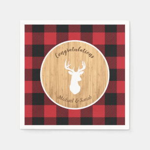 Serviette En Papier Chasse aux cerfs Lodge Baby shower Antlers