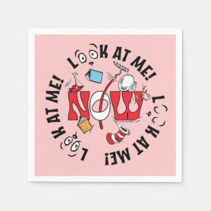 Serviette En Papier Chat dans le Casquette   Regarde-Moi ! Regarde-Moi