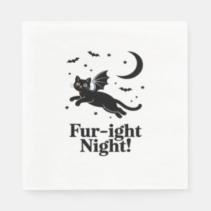 Serviette En Papier Chat d'Halloween et amis Citrouilles mignonne chem