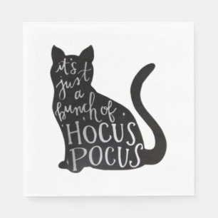 Serviette En Papier chat éffrayant