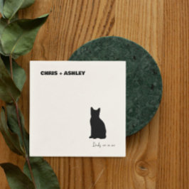 Serviette En Papier chat noir Chaton animal de compagnie Cocktail Napk