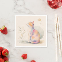 Chat silencieux au clair de lune