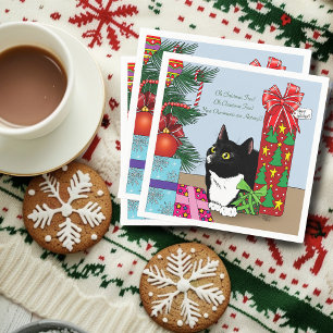 Serviette En Papier Chat Tuxedo