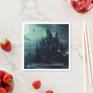Serviette En Papier Château des Sorcières Halloween