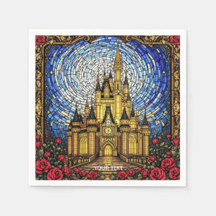Serviette En Papier Château en Verre de Cute Imaginaire