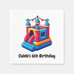 Serviette En Papier Château pour enfants Fête Maison gonflable Anniver