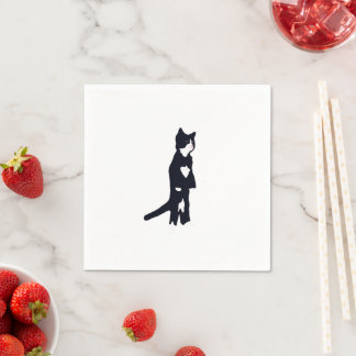 Serviette En Papier Chats de Tuxedo