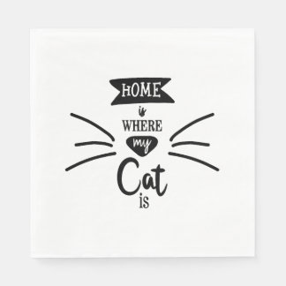 Serviette En Papier Chats et chats amusants