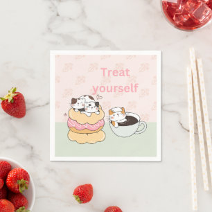Serviette En Papier Chats gourmets