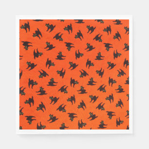 Serviette En Papier Chats noirs