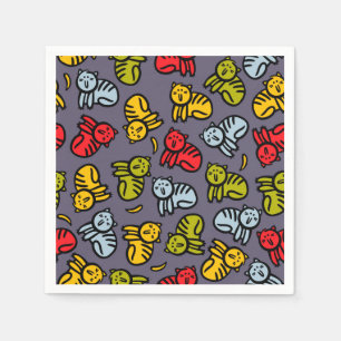 Serviette En Papier Chats plus bananes