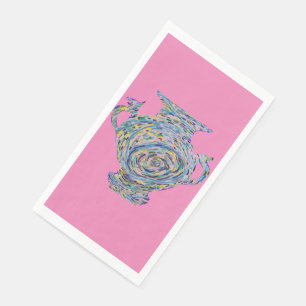 Serviette En Papier Chaud rose Chinoiserie Ginger Jar Jars