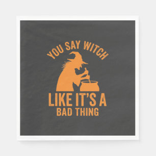 Serviette En Papier Chaudron De Sorcière Drôle Halloween