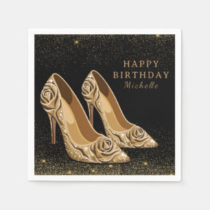 Serviette En Papier Chaussures à talons hauts rouges personnalisées po