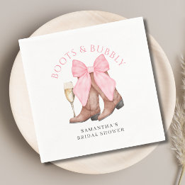 Serviette En Papier Chaussures Bubbly Western Bridal Shower