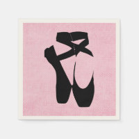Chaussures de Ballet Noir En Pointe