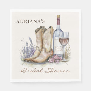 Serviette En Papier Chaussures et pétillant floral Fête de mariage