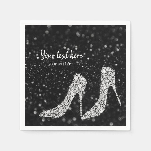 Serviette En Papier Chaussures Glam talons hauts pour toutes les occas (Devant)