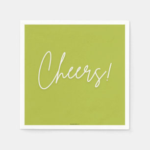 Serviette En Papier Cheers Cocktail Napkin