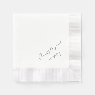 Serviette En Papier 'Cheers To Good Company' Joyful Moments Stylish
